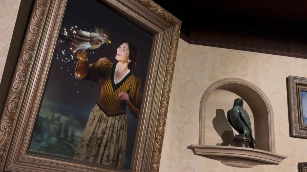 ソアリン・ファンタスティックフライトのプレショーの様子