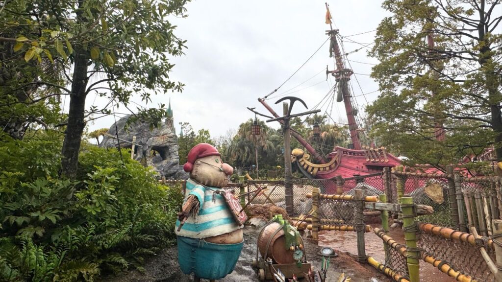 ピーターパンのネバーランドアドベンチャー出口前の風景